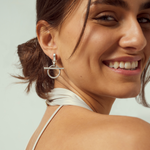 Load image into Gallery viewer, Circle Bar Earrings
