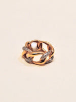 Load image into Gallery viewer, Gold Diamond Chain Ring
