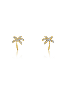 Diamond Palm Tree Earrings