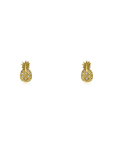 Diamond Pineapple Stud Earring