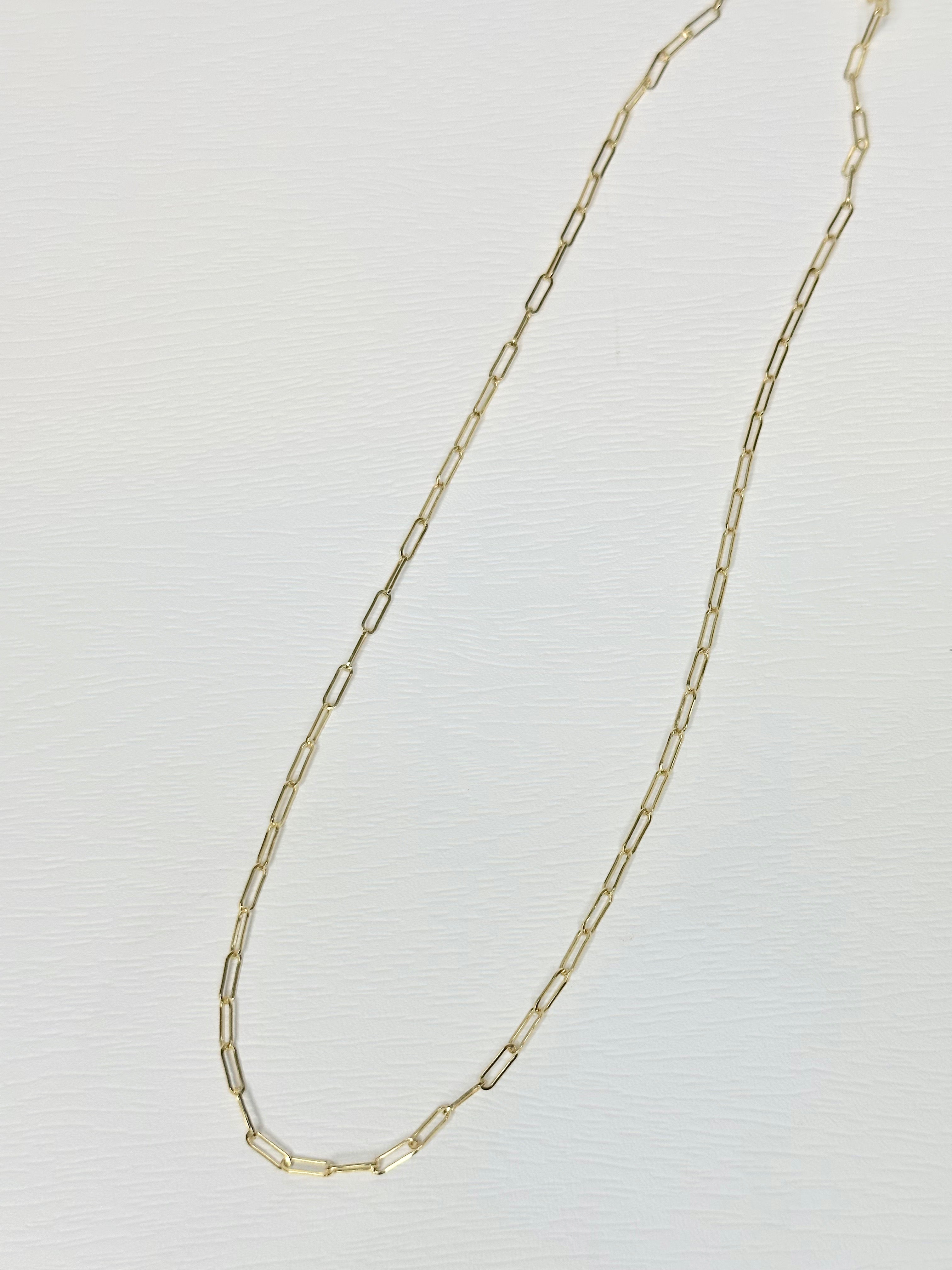 2mm Paperclip Chain Necklaces