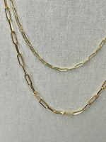 Load image into Gallery viewer, 2mm Paperclip Chain Necklaces
