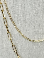 Load image into Gallery viewer, 2mm Paperclip Chain Necklaces

