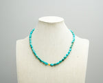 Load image into Gallery viewer, King Man Turquoise &amp; 18K Gold Bead Necklace
