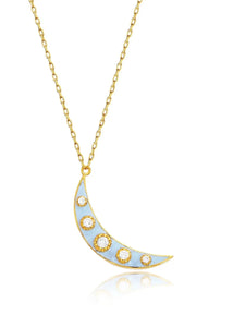 Baby Blue Luna Necklace
