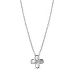 Load image into Gallery viewer, Flower Pendant Necklace with Mother of Pearl and Diamonds
