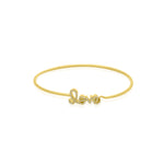 Load image into Gallery viewer, 14k YG Diamond Love Bangle Bracelet
