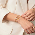 Load image into Gallery viewer, Gold Pavé Link Bracelet
