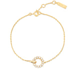 Load image into Gallery viewer, Gold Interlinked Circles Pavé Bracelet
