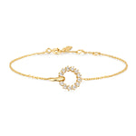 Load image into Gallery viewer, Gold Interlinked Circles Pavé Bracelet
