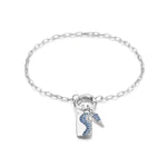 Load image into Gallery viewer, Silver Ombré Blue Charm
