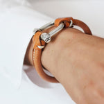 Load image into Gallery viewer, Leather Buckle Bracelet
