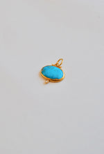 Load image into Gallery viewer, Turquoise Pendant Charm w/ Diamond
