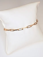 Load image into Gallery viewer, 14k Paperclip Chain Bracelet

