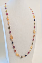 Load image into Gallery viewer, Sapphire &amp; Citrine Necklace - Long
