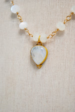 Load image into Gallery viewer, Teardrop Moonstone Pendant Necklace
