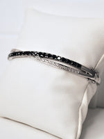 Load image into Gallery viewer, 14k White Gold Vintage Criss Cross Bracelet
