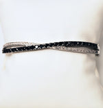 Load image into Gallery viewer, 14k White Gold Vintage Criss Cross Bracelet
