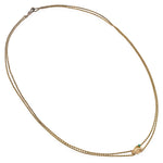 Load image into Gallery viewer, Antique Yellow Gold Hand Charm Necklace with Emerald
