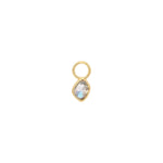 Load image into Gallery viewer, Gold Labradorite Earring Charm
