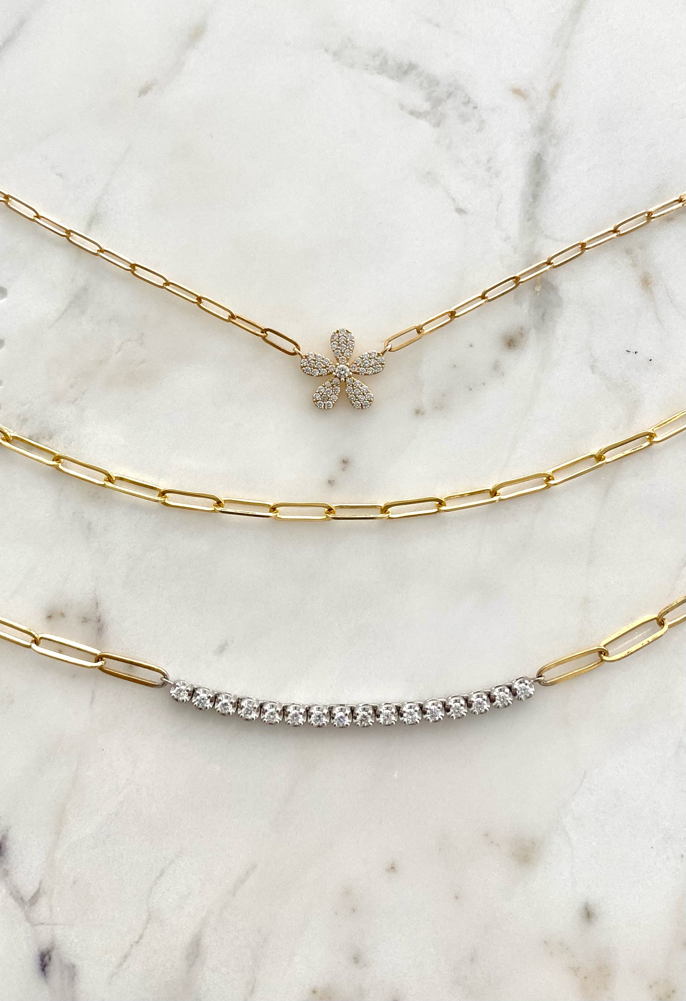 18k Diamond Tennis Necklace