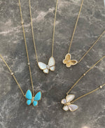 Load image into Gallery viewer, Turquoise Butterfly Necklace
