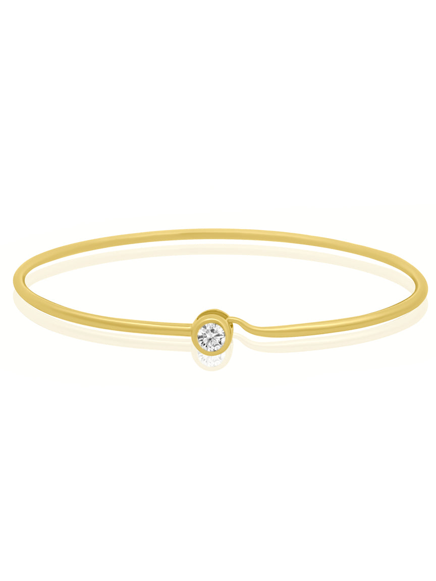 14k Single Diamond Bracelet