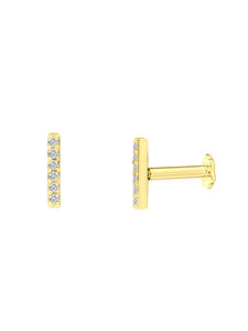 Diamond Bar Studs