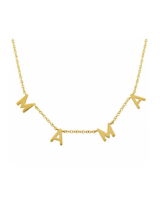 14K Gold MAMA Necklace