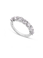 Load image into Gallery viewer, 7 Stone Anniversary Band, Shared Prong - White Gold
