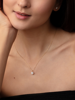 Load image into Gallery viewer, GIA Martini Diamond Necklace - Yellow Gold
