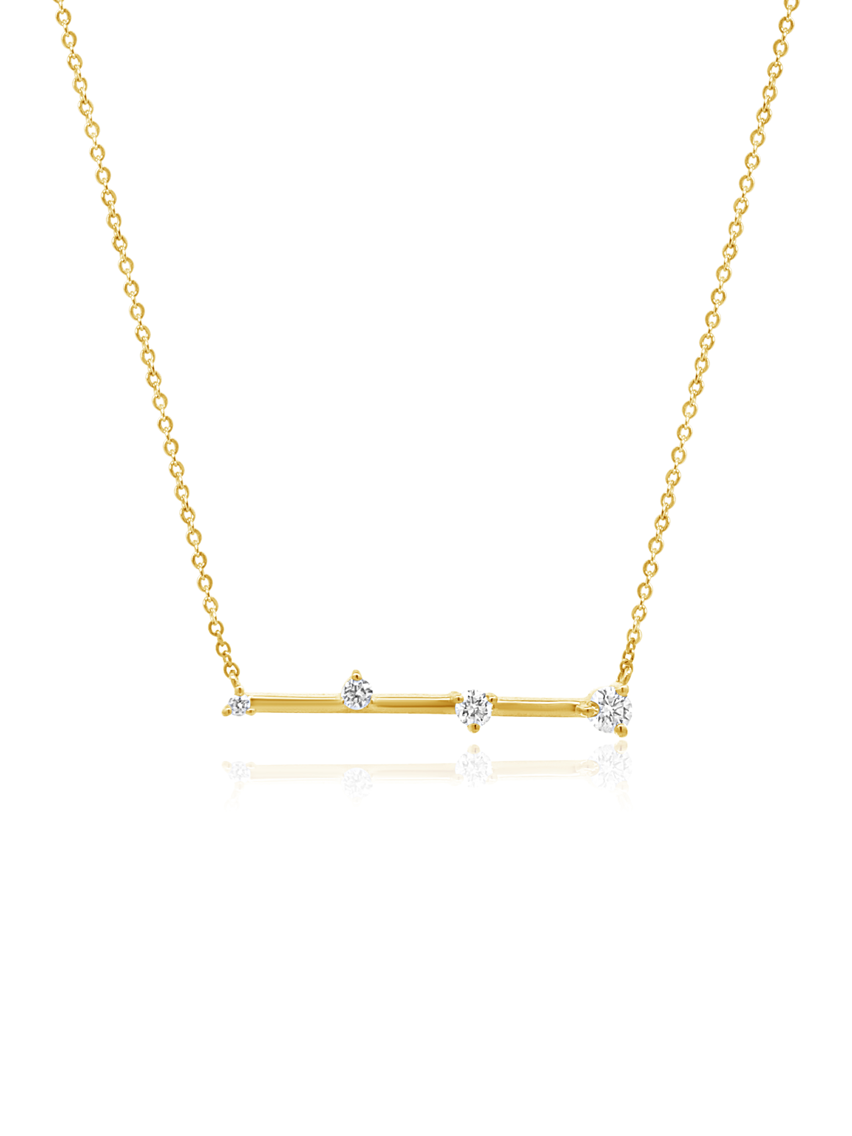 Diamond Bar Necklace