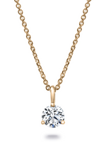 Load image into Gallery viewer, GIA Martini Diamond Necklace - Yellow Gold
