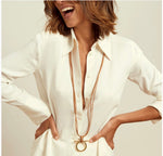 Load image into Gallery viewer, Omega Long Necklace
