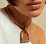 Load image into Gallery viewer, Stirrup Leather Choker
