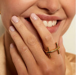 Load image into Gallery viewer, St. Moritz Bit Slim Ring - Gold
