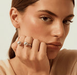 Load image into Gallery viewer, Silver Dumbbell Ring
