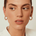 Load image into Gallery viewer, Gold  Hoop Balls

