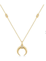 Load image into Gallery viewer, Gold Reversible Horn Necklace
