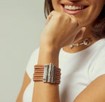 Load image into Gallery viewer, Hinge Leather Bracelet
