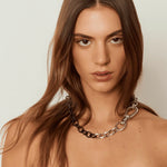 Load image into Gallery viewer, Bicolor Lobster Clasp Carabiner Chain
