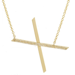 Load image into Gallery viewer, Gold + Diamond Initial Necklace
