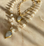 Load image into Gallery viewer, Teardrop Moonstone Pendant Necklace
