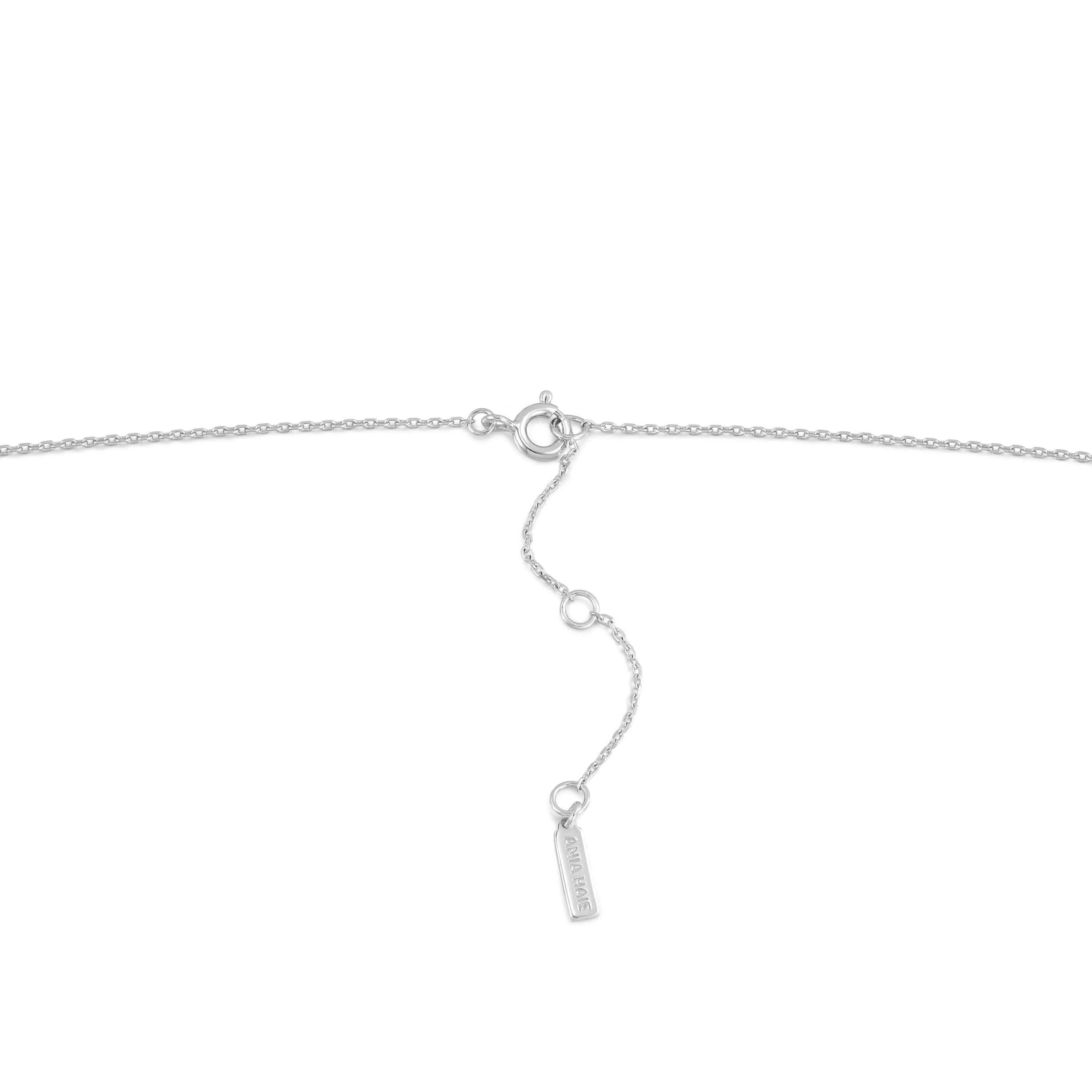 Silver Mini Link Charm Chain Necklace