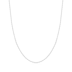 Silver Mini Link Charm Chain Necklace