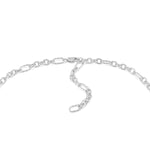 Load image into Gallery viewer, Silver Mixed Link Charm Chain Connector Necklace
