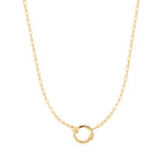 Load image into Gallery viewer, Gold Mini Link Charm Chain Connector Necklace
