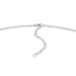 Load image into Gallery viewer, Silver Curb Chain Charm Connector Necklace

