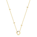 Load image into Gallery viewer, Gold Star Chain Charm Connector Necklace
