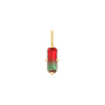 Load image into Gallery viewer, Gold Faceted Red Charm

